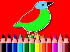 Libro para colorear de pájaros BTS